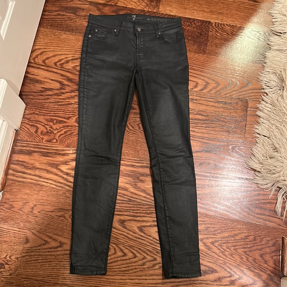 Faux Leather 7 For All ManKind Jeans